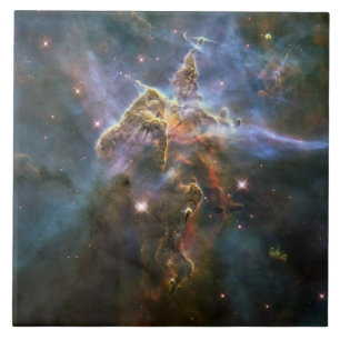 Carreau La montagne mystique en Carina Nebula Espace Hubbl