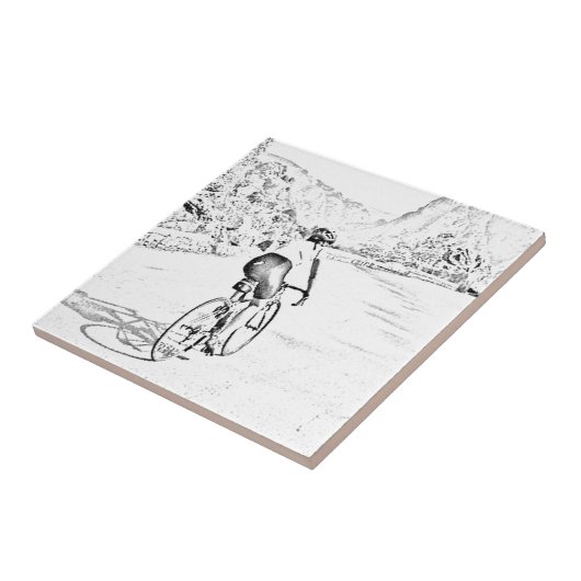 Carreau La montée dure de colline (Côté)