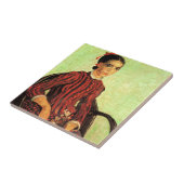 Carreau La Mousme, assis par Vincent van Gogh (Côté)