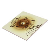 Carreau La musique note l'illustration (Côté)