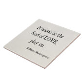 Carreau La musique soit la nourriture des citations de (Côté)