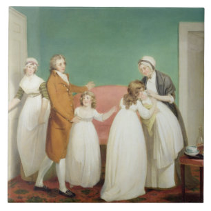 Carreau La naissance de l'héritier, c.1799 (huile sur la
