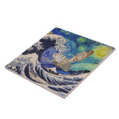 Carreau La naissance de Vénus à la grande vague (Côté)