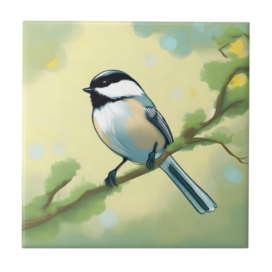 Carreau La nature des oiseaux de pousse (Devant)