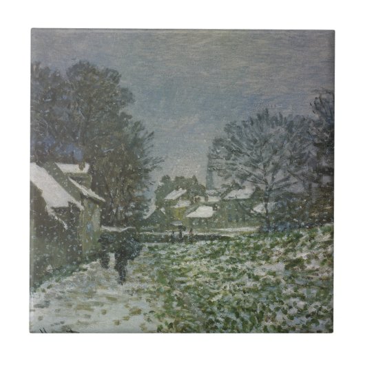 Carreau La neige à Argenteuil par Claude Monet (Devant)