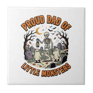 Carreau La nuit des petits monstres d'Halloween papa
