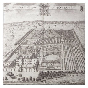 Carreau La perspective occidentale de Knole, de