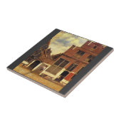 Carreau La petite rue par Johannes Vermeer (Côté)