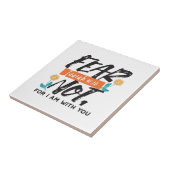 Carreau La Peur Pas Isaïe Bible Verse Conception Inspirant (Côté)