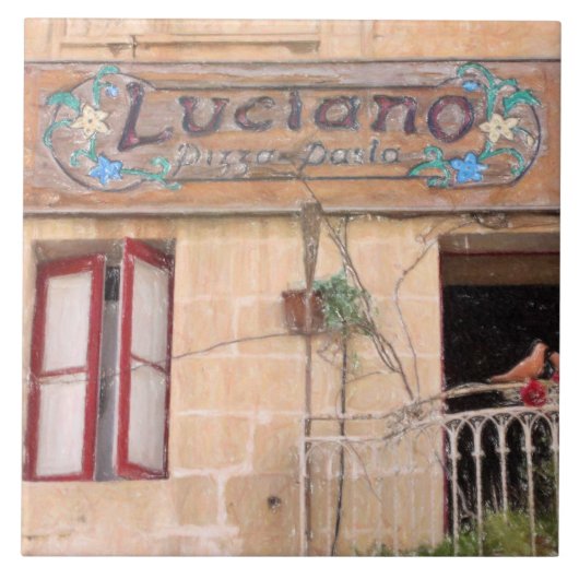 Carreau La pizza de Luciano (Devant)