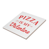 Carreau La pizza est ma Saint Valentin (Côté)
