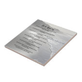 Carreau La plage brumeuse d'océan le font de toute façon (Côté)