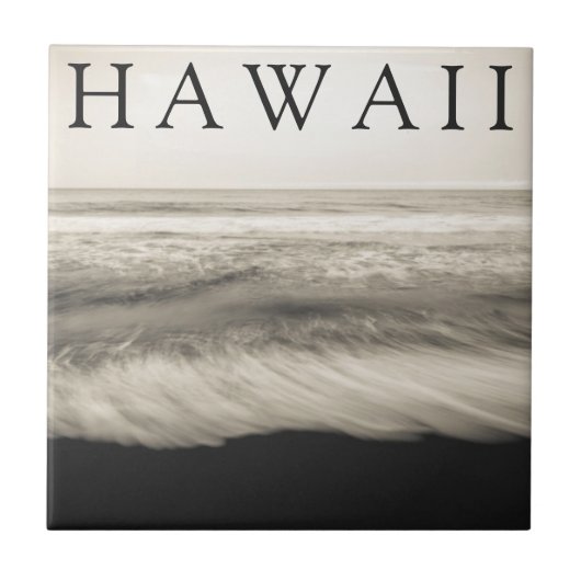 Carreau La plage de Big Island Hawaï (Devant)