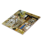 Carreau « La plume de Finist » par Ivan Bilibin (Côté)