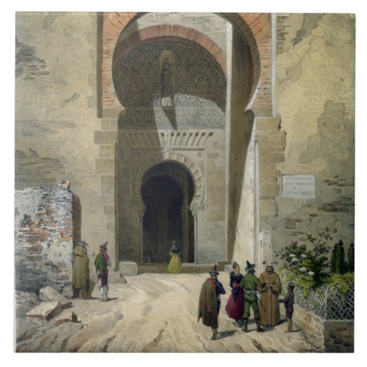 Carreau La porte de la justice, entrée vers Alhambra, Gra (Devant)