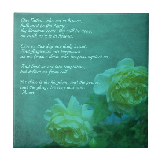 Carreau La prière du Seigneur Notre Père     (Devant)