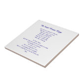 Carreau La prière du St Francis (Côté)