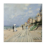 Carreau La promenade à Trouville par Claude Monet<br><div class="desc">Le Boardwalk de Trouville (1870) de Claude Monet est un tableau d'art impressionniste vintage qui présente une plage dans une station balnéaire de Normandie, en France, par beau temps. À propos de l'artiste : Claude Monet (1840-1926) est un fondateur du mouvement de peinture impressionniste française, dont la plupart de ses...</div>