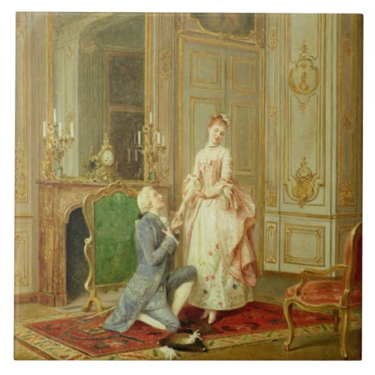 Carreau La proposition (huile sur le panneau) (Devant)