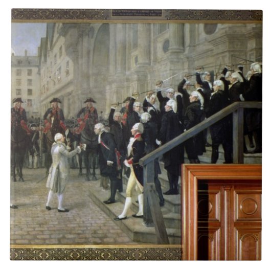 Carreau La réception de Louis XVI à l'hôtel de Ville b (Devant)