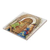 Carreau La Reine Alice et la grenouille au pays des (Côté)