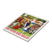 Carreau La reine des coeurs crie "avec sa tête ! " (Côté)