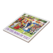 Carreau La reine des coeurs dit, "je suis le patron de (Côté)