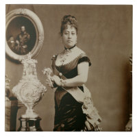 La Reine Emma (1836-85) (photographie de sépia)