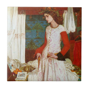 Carreau La Reine Guenevere, William Morris d'Iseult de