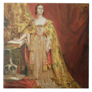 Carreau La Reine Victoria (1819-1901) prenant le