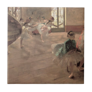 Carreau La répétition d'Edgar Degas, Ballet Art Vintage