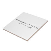 Carreau La résistance est futile (Côté)