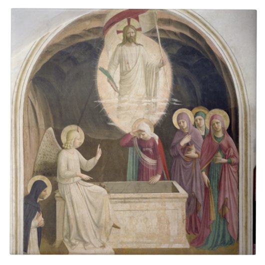 Carreau La résurrection du Christ et des femmes pieuses à (Devant)
