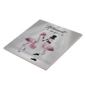 Carreau La retraite nous va bien ! Flamant rose chic et cl (Côté)