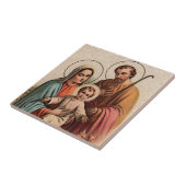 Carreau La Sainte Famille - Jésus, Marie et Joseph (Côté)