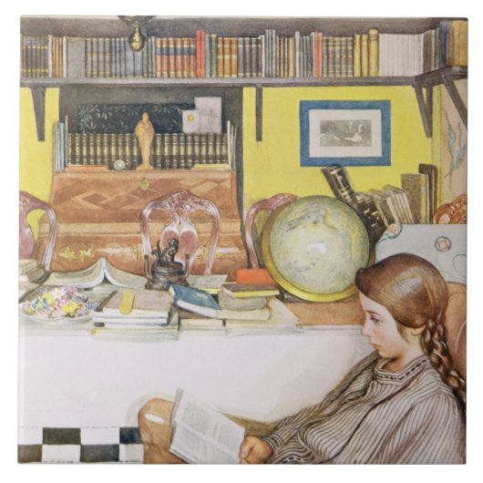 Carreau La salle de lecture, pub. dans "Lasst Licht Hinin" (Devant)