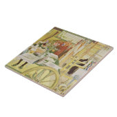 Carreau La salle de travail, pub. dans "Lasst Licht Hinin" (Côté)