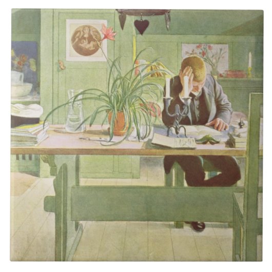 Carreau La salle d'étude, pub. dans "Lasst Licht Hinin" (Devant)