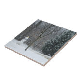 Carreau La scène de neige hivernale du voisin (Côté)