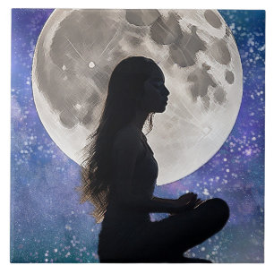 Carreau La sérénité lunaire de Harmony : Fille du Mystique