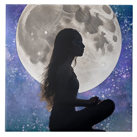 Carreau La sérénité lunaire de Harmony : Fille du Mystique (Devant)