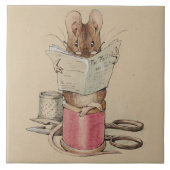 Carreau La souris sur mesure (par Beatrix Potter) (Devant)