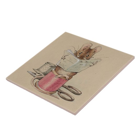 Carreau La souris sur mesure (par Beatrix Potter) (Côté)