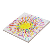 Carreau La sucrerie arrose des tuiles d'artiste d'autisme (Côté)