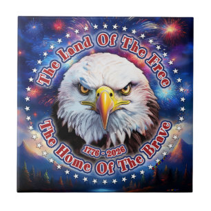 Carreau La Terre Des Hommes Libres Feu D'artifice Aigle Br