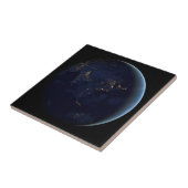 Carreau La Terre s'illumine la nuit en Asie et en Australi (Côté)