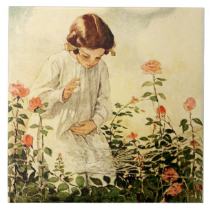 Carreau La toile d'araignée par Jessie Willcox Smith