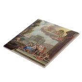 Carreau La toilette de Vénus, XVIIIème siècle (Côté)