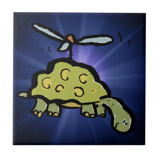 Carreau la tortue hélicoptère (Devant)