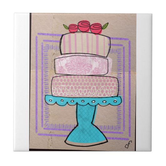 Carreau La Tour Pastel Motif (Devant)
